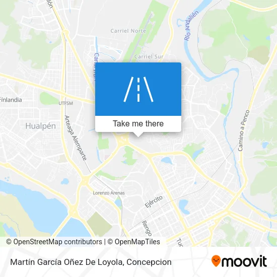Martín García Oñez De Loyola map