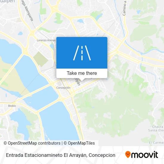 Mapa de Entrada Estacionamineto El Arrayán