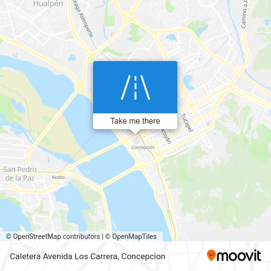 Mapa de Caletera Avenida Los Carrera