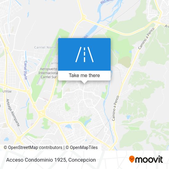 Acceso Condominio 1925 map
