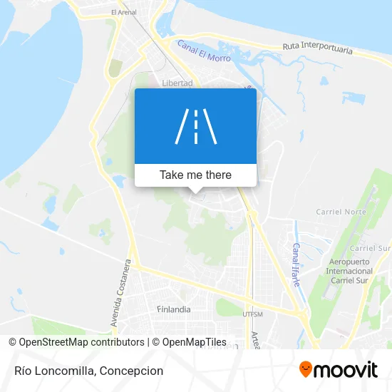 Mapa de Río Loncomilla