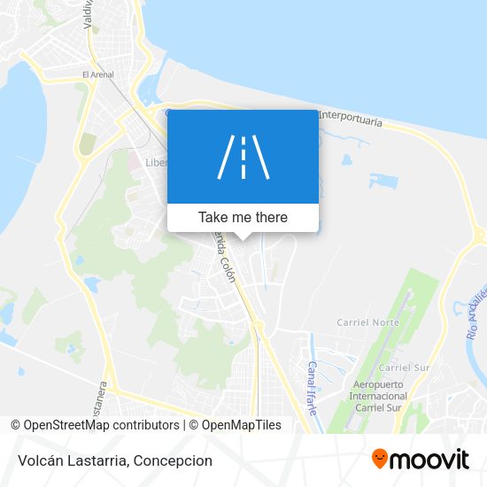 Volcán Lastarria map