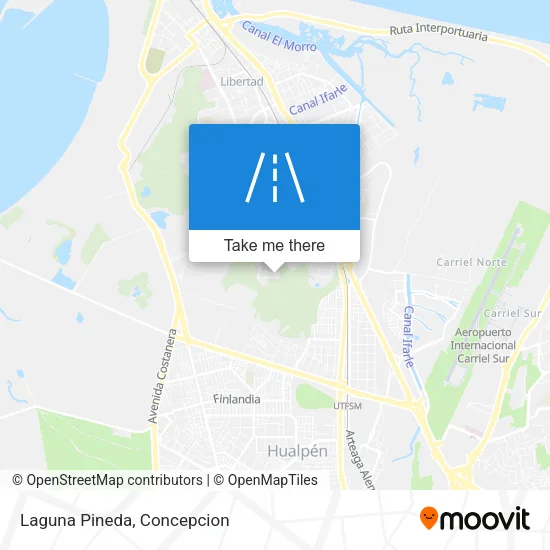 Laguna Pineda map