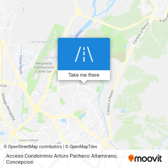 Mapa de Acceso Condominio Arturo Pacheco Altamirano