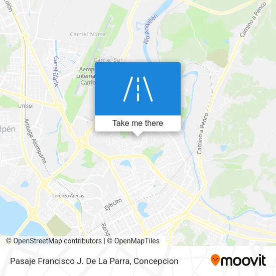 Mapa de Pasaje Francisco J. De La Parra