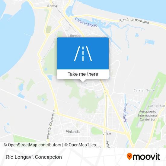 Río Longaví map