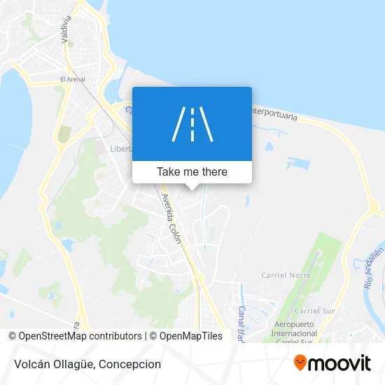 Volcán Ollagüe map