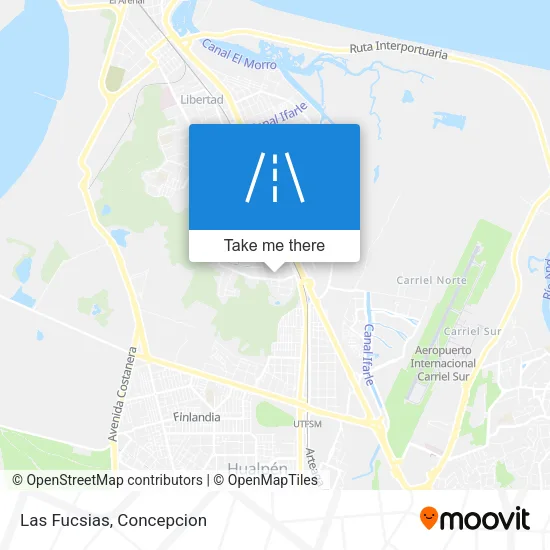 Las Fucsias map
