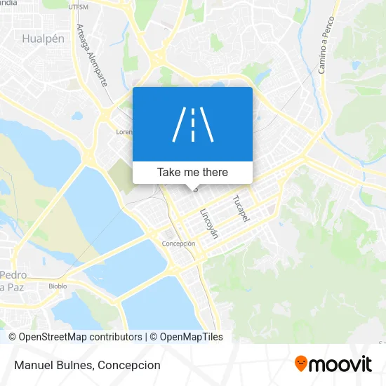 Manuel Bulnes map