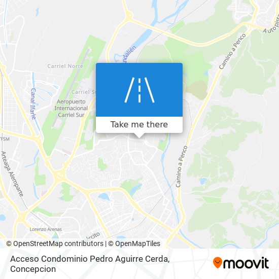 Acceso Condominio Pedro Aguirre Cerda map