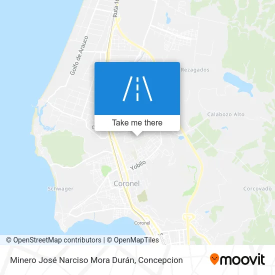 Mapa de Minero José Narciso Mora Durán