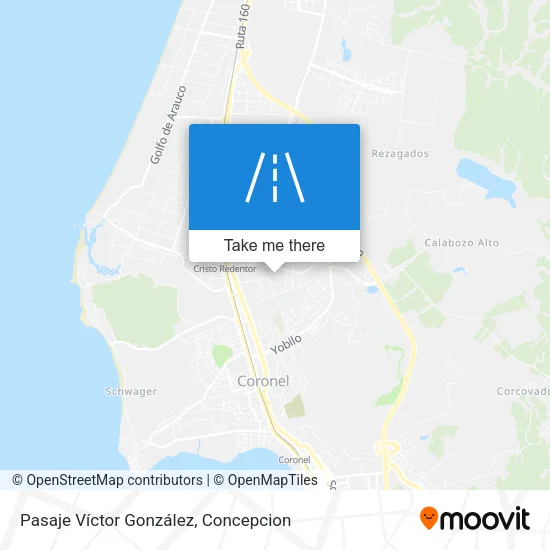 Pasaje Víctor González map