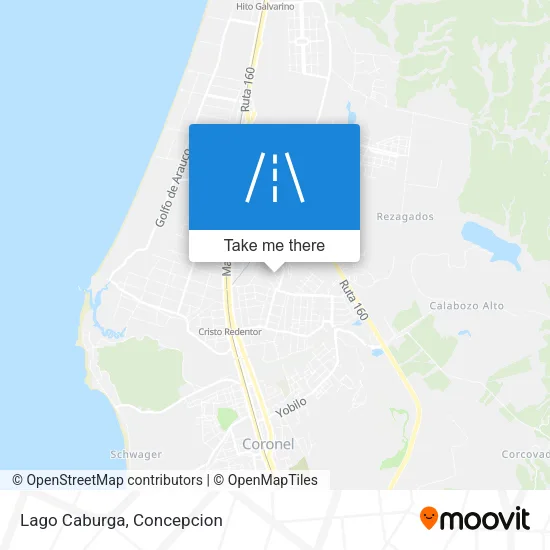 Mapa de Lago Caburga