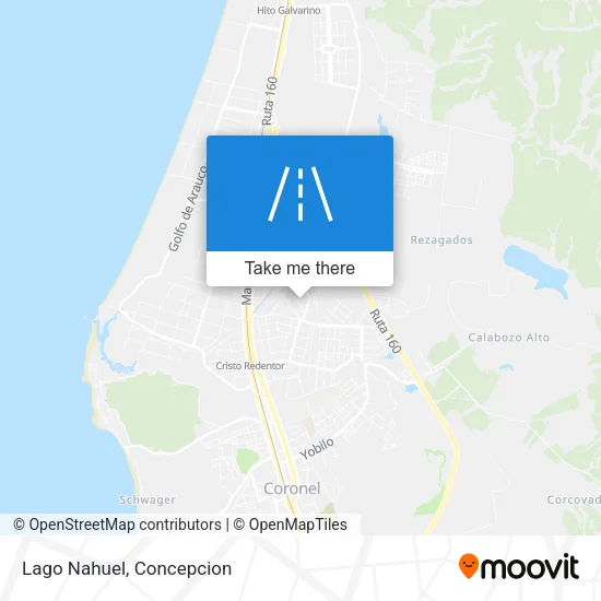 Lago Nahuel map