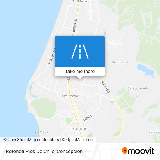 Rotonda Ríos De Chile map