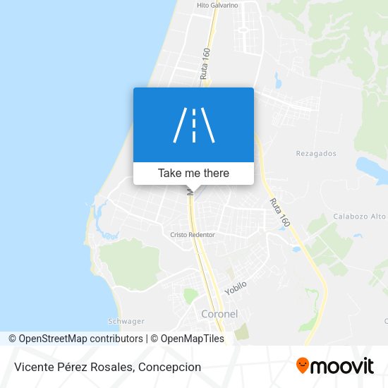 Vicente Pérez Rosales map