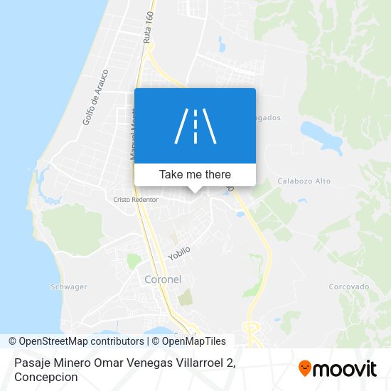 Pasaje Minero Omar Venegas Villarroel 2 map