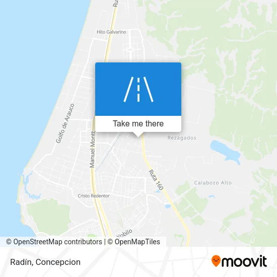 Radín map