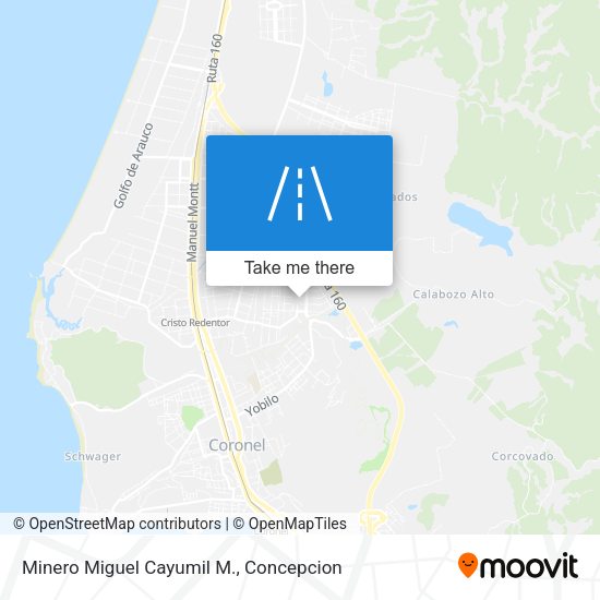 Minero Miguel Cayumil M. map
