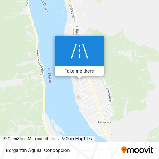Bergantín Águila map