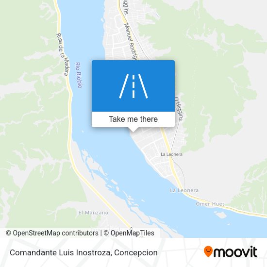 Comandante Luis Inostroza map