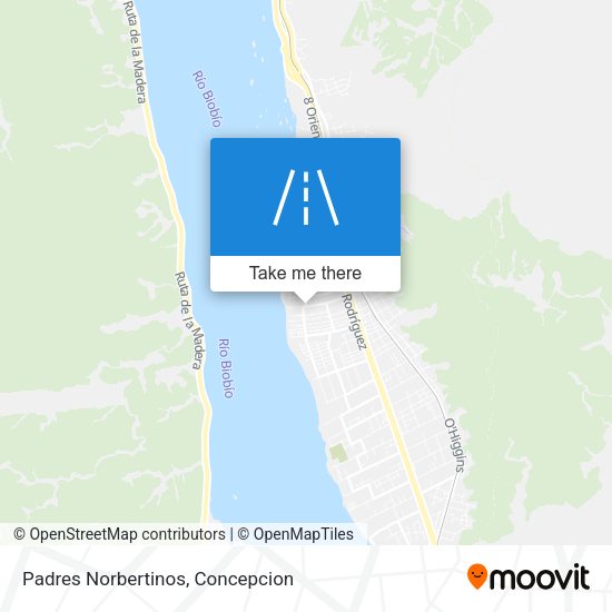 Padres Norbertinos map