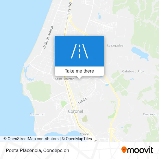 Mapa de Poeta Placencia