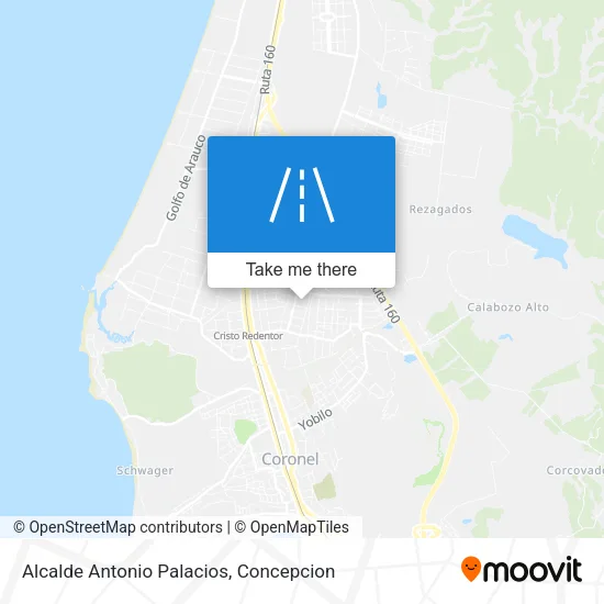 Mapa de Alcalde Antonio Palacios