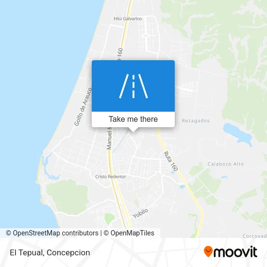 Mapa de El Tepual