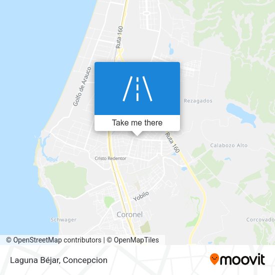 Laguna Béjar map