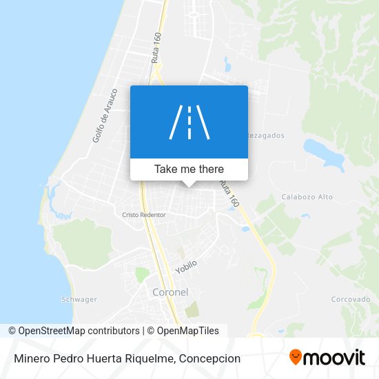 Minero Pedro Huerta Riquelme map
