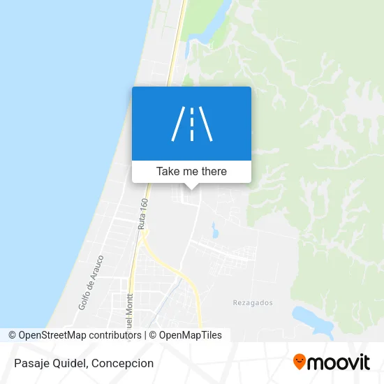 Pasaje Quidel map