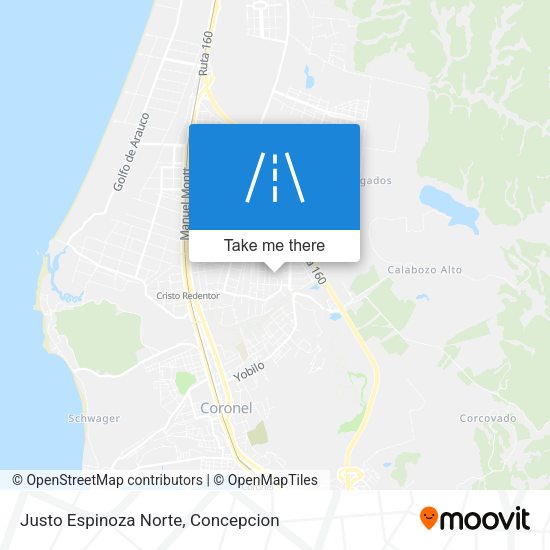 Justo Espinoza Norte map