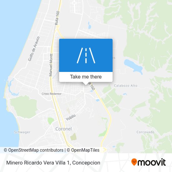 Minero Ricardo Vera Villa 1 map