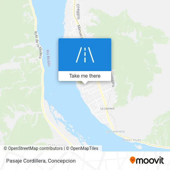 Pasaje Cordillera map