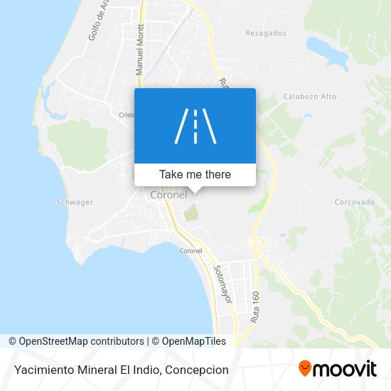 Yacimiento Mineral El Indio map