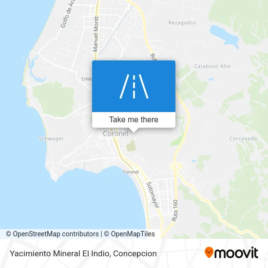 Yacimiento Mineral El Indio map