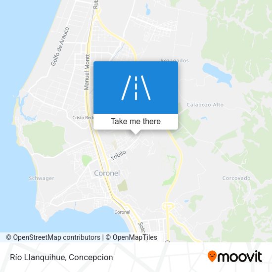Río Llanquihue map