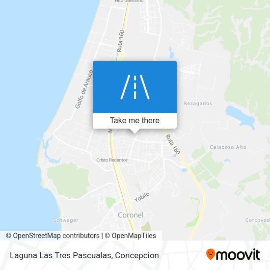 Laguna Las Tres Pascualas map