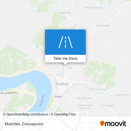Mapa de Mulchén