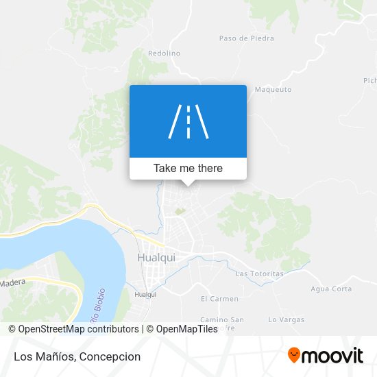 Los Mañíos map