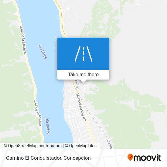 Camino El Conquistador map