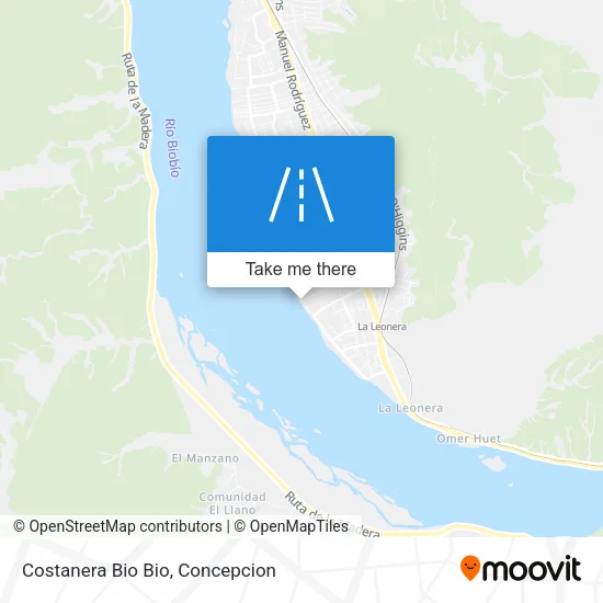 Mapa de Costanera Bio Bio