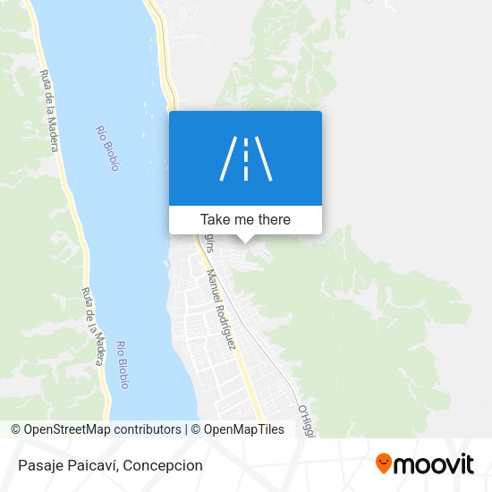 Mapa de Pasaje Paicaví