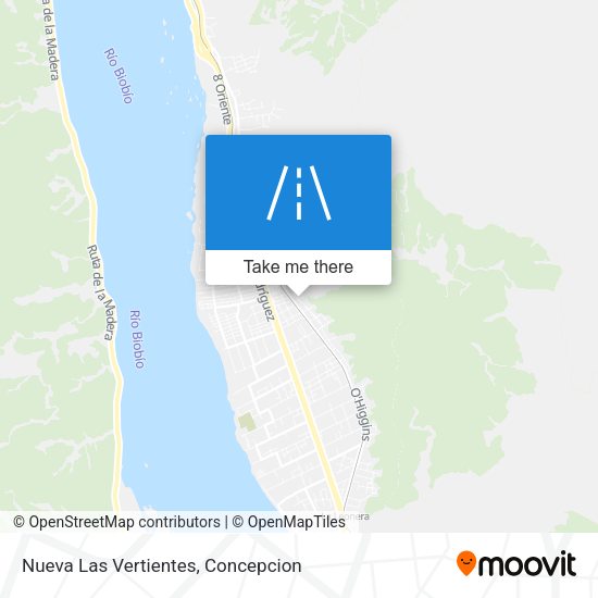 Nueva Las Vertientes map