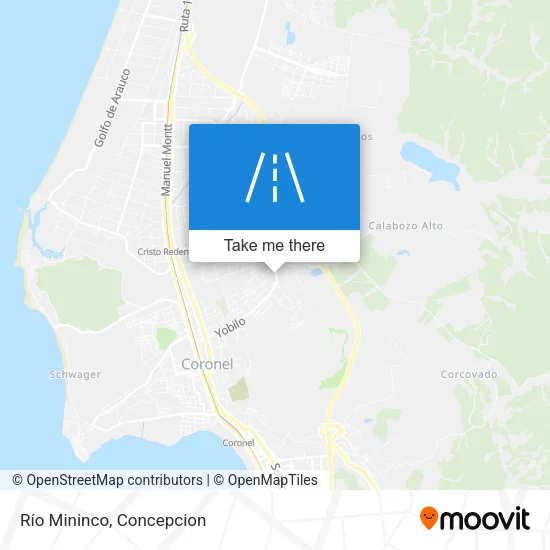 Río Mininco map