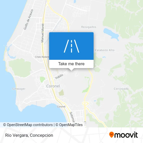 Río Vergara map