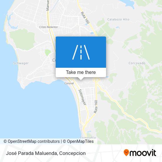 José Parada Maluenda map