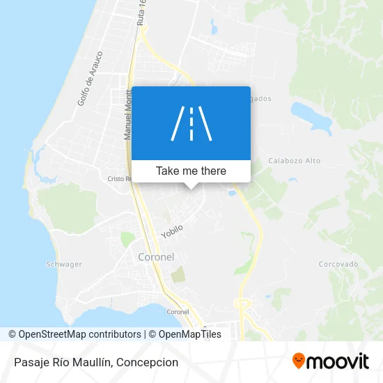 Mapa de Pasaje Río Maullín