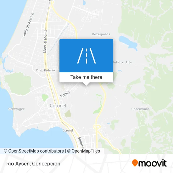 Mapa de Río Aysén